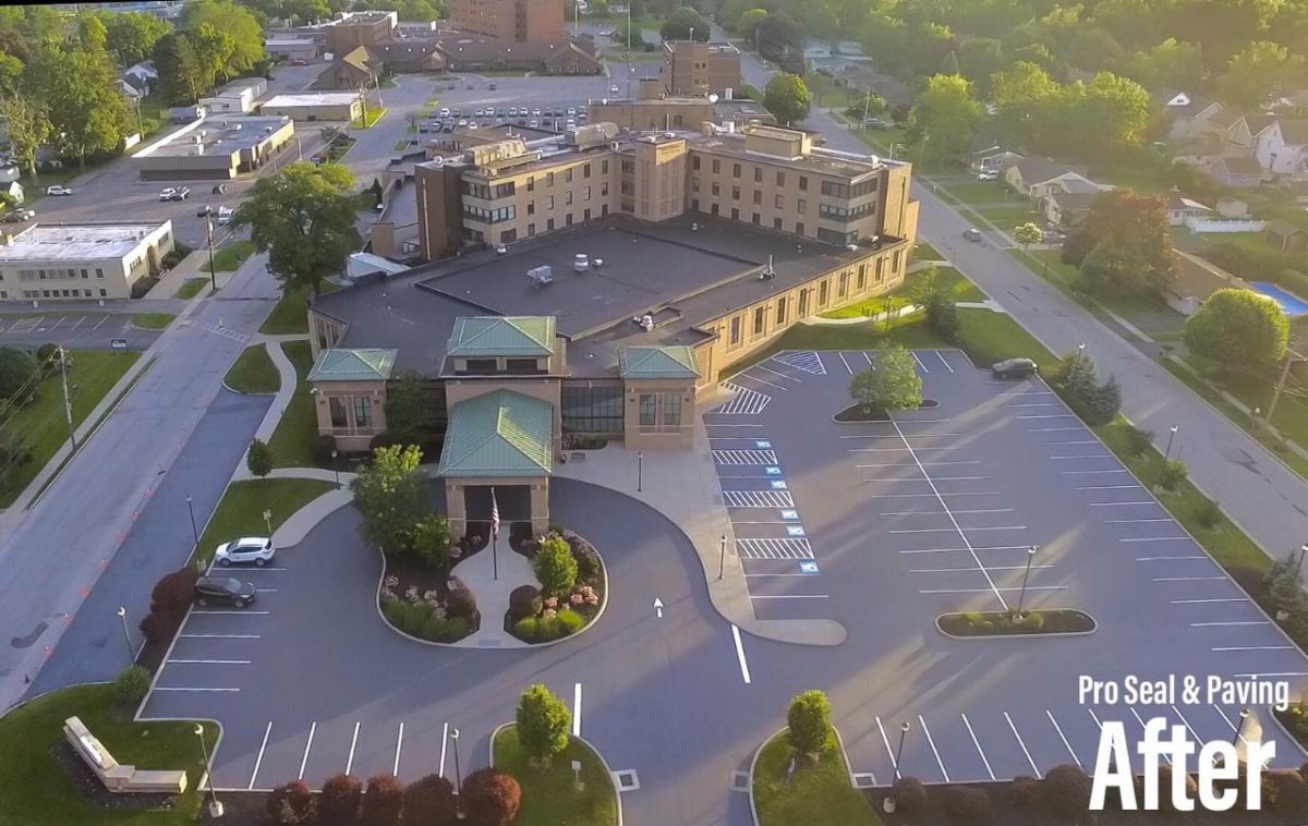 parking lot sealcoating, rochester regional health