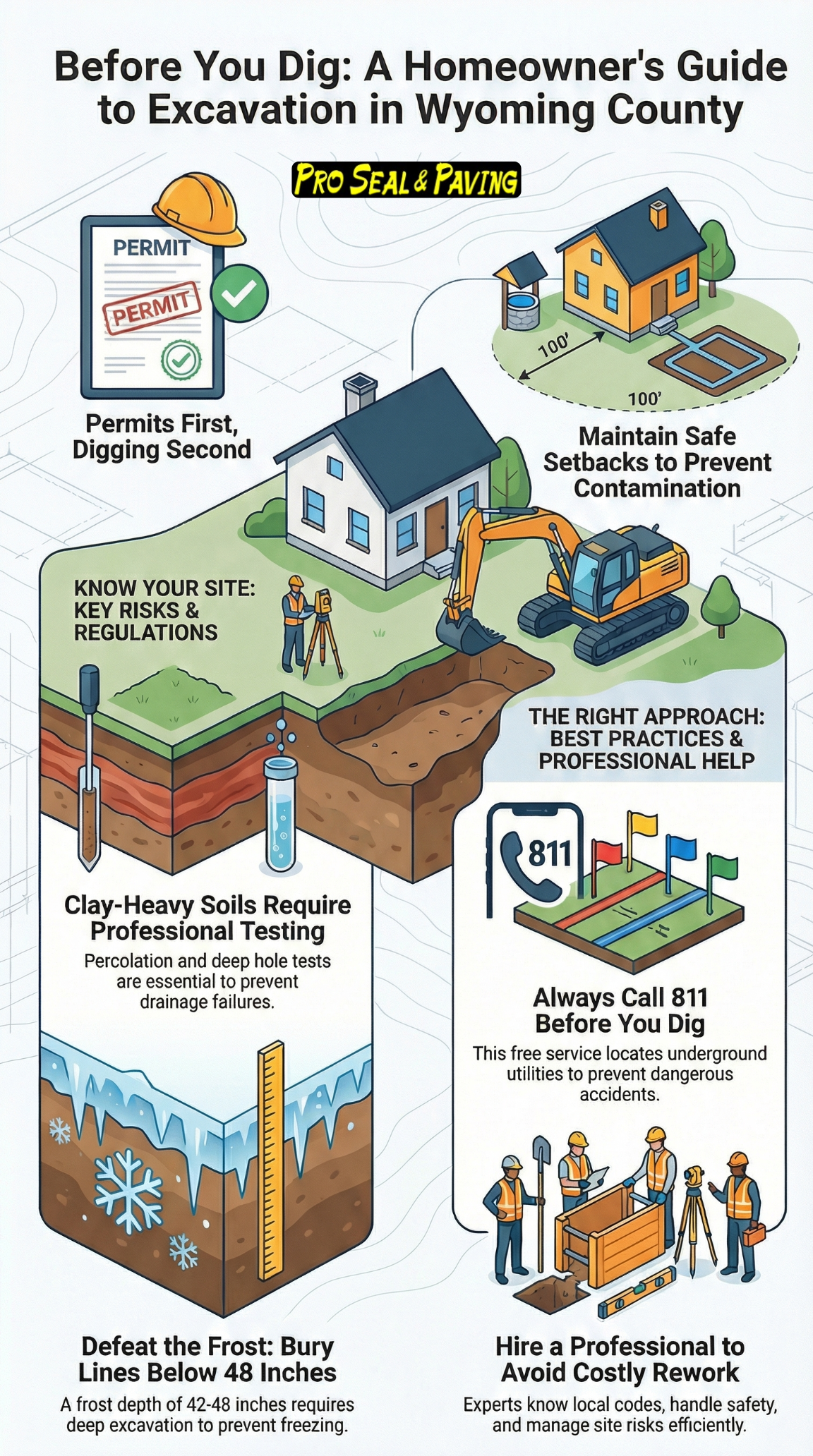 Wyoming County septic permits, Wyoming County sewer line installation, Wyoming County water line excavation, septic system installation Wyoming County NY, sewer trenching Wyoming County, water line frost depth western NY, percolation test Wyoming County, septic setbacks Wyoming County, Health Department septic permit Wyoming County, excavation contractor Wyoming County NY, clay soil septic Wyoming County, rural septic installation Wyoming County, sewer line replacement Wyoming County, main water line installation Wyoming County, professional excavation Wyoming County